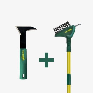 Balai multiusage extérieur à poils recourbés - Outils de jardin GARDIREX