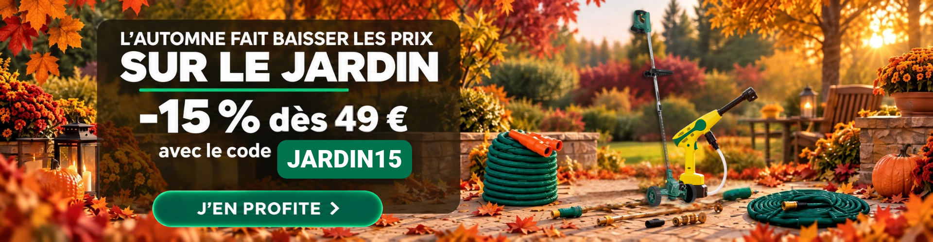 -15% dès 49€ d'achat sur tout le site 